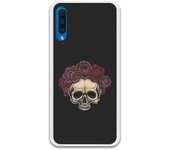 Funda compatible con Samsung Galaxy A50 - tatoo calavera mexicana dotwork