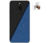 Tumundosmartphone Funda Gel Tpu para Xiaomi Redmi 8 diseño Cuero 02 Dibujos