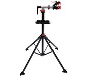 HOMCOM Bicicletas Soporte de Pie 109-180cm Reparacion Bicicletas con Bandeja Herramientas Bici