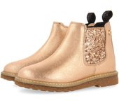 Gioseppo Botines Tipo Chelsea para Niña y Niño en Piel Color Oro Rosado