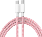 PD 60W USB-C to Type-C Fast Charging Cable for iPhone 15 Plus 15 Pro Max Samsung Xiaomi Huawei Honor OPPO Realme Weaving Wire 2m
