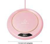 Coffee Mug Warmer Thermostatic Hot Plate Milk Tea Water Heating Pad 3 Temperature Setting USB Pug-in Heating Coaster for Home