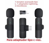 GAMINJA Wireless Lavalier Microphone Portable Audio Video Recording Mini Mic for iPhone Android Live Broadcast Gaming Phone Mic1