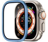 Tempered Glass for Apple Watch Ultra 2 49mm Screen Protector Metal Frame Anti-Scratch for IWatch Series Ultra 49 mm Accessories
