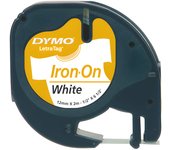Cinta rotuladora letratag ropa 12mmx2m negro/blanco dymo