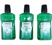 Enjuague Bucal Amalfi 500ml cada botella ULTRA con sabor Fresco, menta y clásico. Dispone en Pack 3 x 500ml= 1500ml