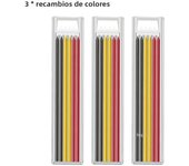 Solid Carpenter Pencil Set Mechanical Pencil 3 Colors Refill Carpentry Marking Scriber Construction Tools Woodworking Tools