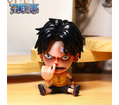 8-10cm Anime Figure One Piece Monkey D Luffy Roronoa Zoro Kawaii Toys Q-Version Figural Nendoroid Car Decoration PVC Model Gift