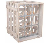 WANDERLUST DECO Cajon Botellero de Madera Compacto para 9 Botellas - Armario para Vinos y Bebidas