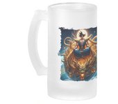 MERCHANDMANIA JARRA CERVEZA CRISTAL goku god dios blue dioses dragon dorado shenron z esmerilada esmerilado 500ml