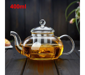 Tetera de Vidrio Grués Resistente al Calor 400ml/1000ml Ideal para Té de Flores