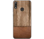 Tumundosmartphone Funda Gel Tpu para Huawei Y7 2019 diseño Madera 09 Dibujos