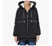 Gruesa para Mujer, Parka con capucha, Abrigo Largo