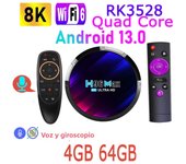 H96 Max RK3528 Android 13.0 Rockchip Quad Core 8K HDR 100M LAN Wifi6 Dual Wifi 2.4G 5G BT5 2GB 4GB 16GB 32GB 64GB Smart TV Box