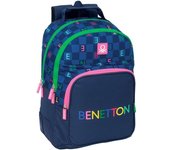 Mochila Doble Adapt.Carro Benetton Damero 32X15X42Cm