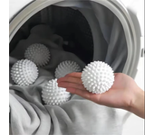 4/6pcs Anti Winding Laundry Ball Circular Pure White Magic Cleaning Drum Washing Machine For Dirt Removal And Knotting