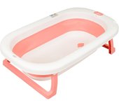 Toral Bañera Plegable Bebé con Patas Rosa - Bañera Bebe con Patas Comoda, Facil de Guardar y Patas Antideslizantes - Bañera Bebé Plegable Portatil - Modelo Bathy Rosa