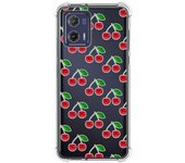 Funda Silicona Antigolpes para Motorola Moto G73 5G diseño Cerezas Dibujos