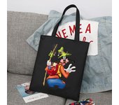 Disney A Goofy Movie Cartoon Large Capacity Canvas Shoulder Bag Women's Casual Tote Kids Student Handbag Shopping