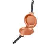 Double Side Pancake Pan Non-stick Ceramic Coating Flip Frying Pan Fried Egg Pancake Maker Grill Pan Household Kitchen Cookware