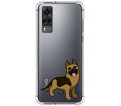 Funda Silicona Antigolpes para Vivo Y52 5G / Y72 5G diseño Perros 03 Dibujos