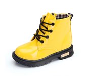 2022 New Winter Children Shoes PU Leather Waterproof Plush Boots Kids Snow Boots Brand Girls Boys Casual Boots Fashion Sneakers