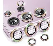 Glitter Camera Glass for Samsung Galaxy S24 Ultra , S23 Ultra , S22 Ultra , S24 Protective Lens Ring Screen Protector