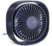 Mini Ventilador USB de Mesa Portátil con 360 Rotación y 3 Velocidades Ajustables