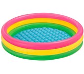 Piscina hinchable infantil de 3 aros multicolor de 275 litros de Intex