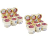 Cinta Adhesiva Transparente 48mm*100m - Rollo de Embalaje Resistente Multiusos - Paquete de 6 Rollos