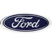 Emblema Adhesivo Plastico Oval Compatible Con Ford Azul 17.5 Cm