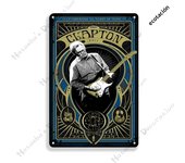 Vintage Eric Clapton Metal Tin Sign  Retro Industrial Wall Decor for Home Bar Club  Decorative Plate Poster Metal Plaque  Perfec