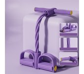 4-Tube Yoga Pedal Puller woman Resistance Bands Abdomen Waist Arm Training Elastic Pull Rope Fitness Equipment