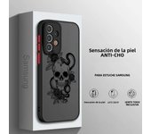 Skull Art For Samsung A73 A72 A54 A53 A52S A34 A32 A33 A24 A23 A22S A02 Lite Frosted Translucent Phone Case