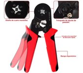 Ferrule Crimping Tool Kit,Wire Ferrules Crimpers Pliers Kit, Ratchet Tools with Terminals Connectors AWG24-10 wiring connectors