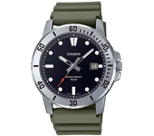 Reloj CASIO MTP-VD01-3E Military Style para Hombre Esfera Negra