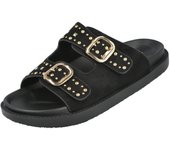 Shoes Sandalias Planas marca Bubble Bobble para mujer en color negro