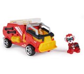 SPIN MASTER - PATRULLA CANINA - FIGURA MARSHALL Y COCHE JUGUETE CON LUCES Y SONIDOS DE LA SUPERPELÍCULA - 6067509 - Juguetes Niños 3 Años + - Patrulla Canina Juguetes - Regalo Niño 3 años +