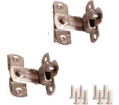 pestillos y cerraduras de acero inoxidable en ángulo de 90 grados, candado de puerta abierta recta, pequeño pestillo de puerta antirrobo para puertas y gabinetes, inodoros, ventanas, muebles (3 pulgadas)