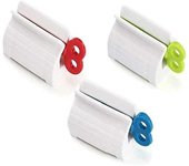 Dispensador de pasta de dientes de 3 piezas, tubo de pasta de dientes con recubrimiento cosmético de pasta de dientes (colores mixtos)