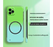 Hard PC Gradient Color Frameless Phone Case For Magsafe iPhone 16 15 14 Plus 13 12 11 Pro X XR Xs Max Magnetic Matte Thin Cover