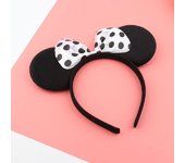 Girl Mouse Ears Headband Children Princess Party Accessories Kids Bowknot Dots Hair Band Halloween Birthday Christmas Hairband