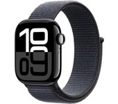 Apple Watch Series 10 GPS Cellular 42mm, with AC sports strap and black aluminum ink, identical
