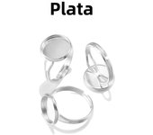 10pcs/lot Adjustable Blank Ring Base Fit Dia 10 12 14 16 18mm Glass Cabochons Cameo Settings Tray Diy Jewelry Making Ring