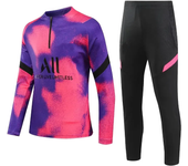 new children's clothing tracksuit boy girl pink Parisians Fans  Half Zipper Jacket Training wear games Jerseys Kids Soccer Kit