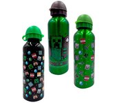 Kids Euroswan - Botella Cantimplora Aluminio Minecraft 500Ml Producto Oficial