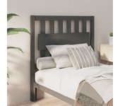 Cabecero para Cama gris 95,5x4x100 cm Madera Maciza de Pino