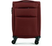 Coshano Maleta de Tela Equipaje de Mano Cabina Trolley piloto 4 Ruedas giratorias 360º Granate