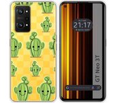 Funda Silicona Transparente para Realme GT Neo 3T 5G diseño Cactus Dibujos
