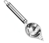 Egg Separator Stainless Steel Egg Yolk White Separator Long Handle Egg Divider Filter Kitchen Egg Tools Baking Cooking Gadgets